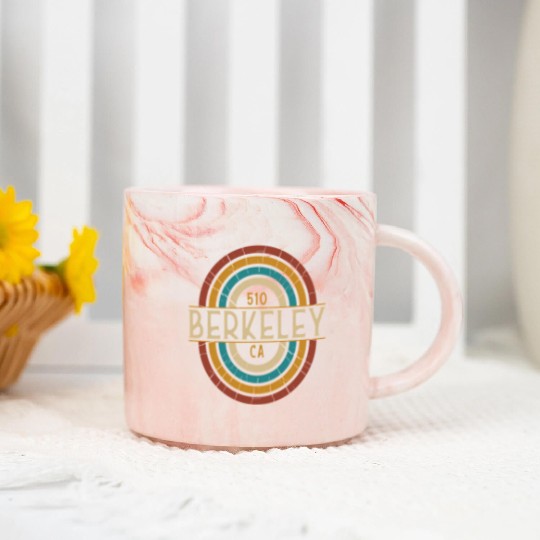 Berkeley Area Code 510 Residents State California Marble Mugs