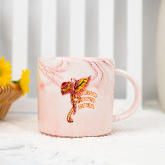 Phoenix Firebird Mythical - Why Give Up When You Marble Mugs