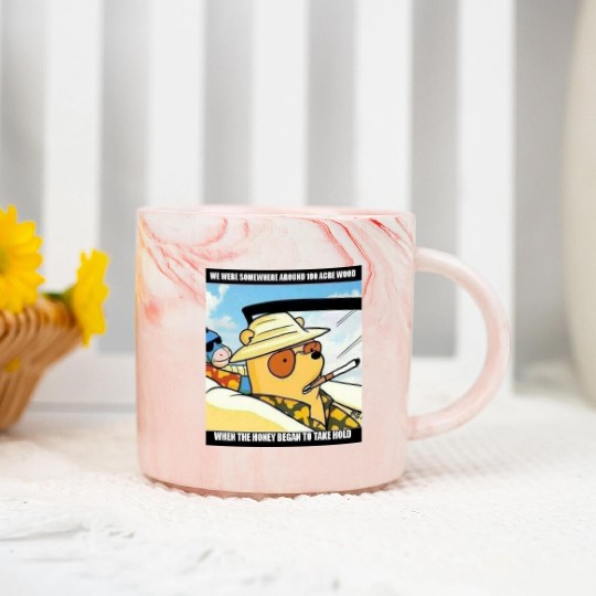 Can't stop here, its pooh country Marble Mugs