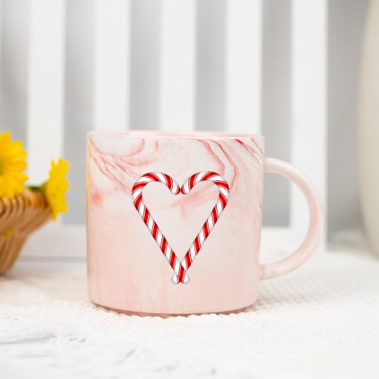 Sweets Candy Canes He Marble Mugs