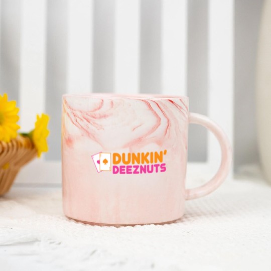 Dunkin Deez-Nuts Pocket Aces Marble Mugs