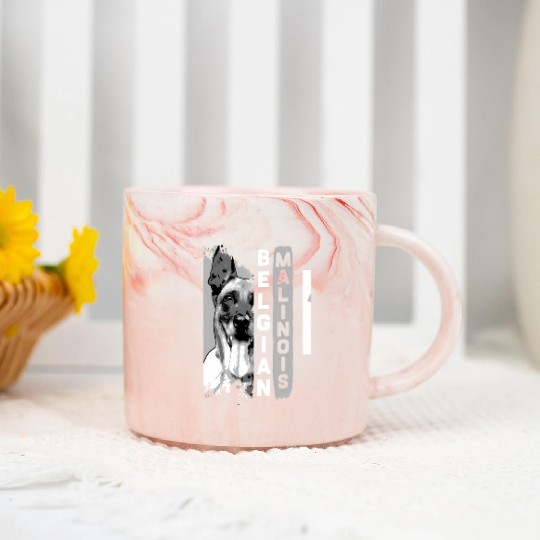 Belgian Malinois T Dog Marble Mugs