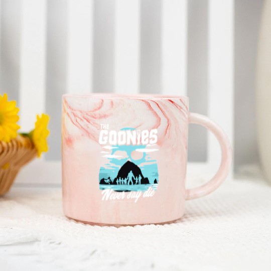 The Goonies Cannon Beach Never Say Die Marble Mugs