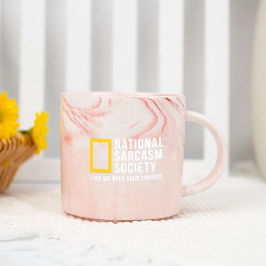 National Sarcasm Society Marble Mugs