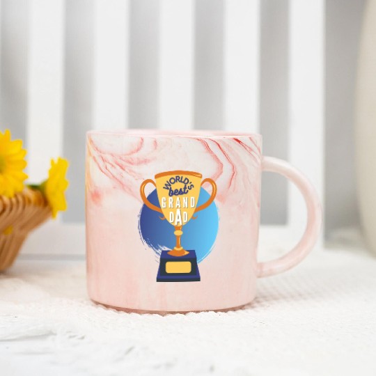 World s Best Grandad Trophy Marble Mugs