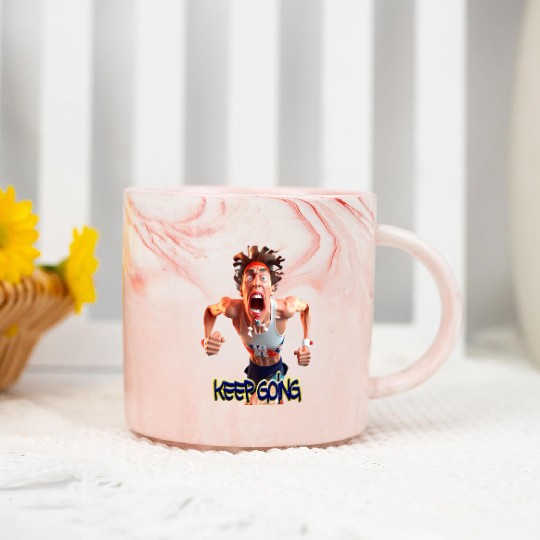 keep going Marble Mugs