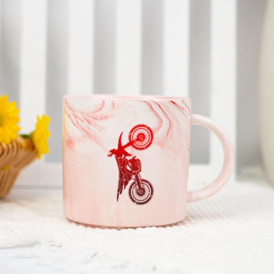 Motocross Dirt Bike - Dirt Bike Motocross Marble Mugs