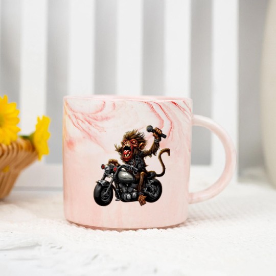 zombie Raider Monkey Marble Mugs