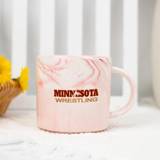 Minnesota Wrestling Freestyle Wrestler State Marble Mugs