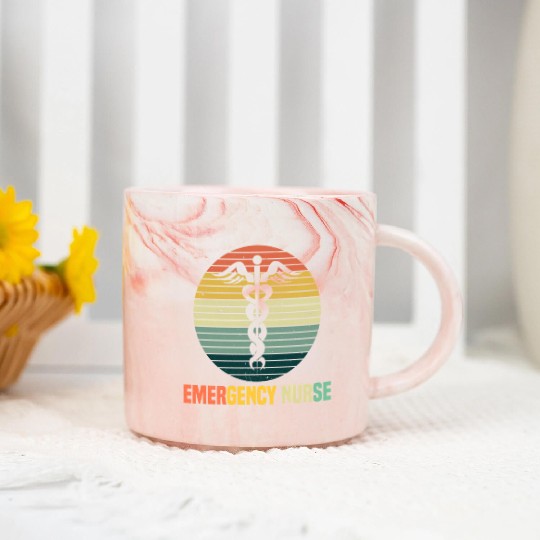 Emergency Room Nurse Er Nursing Marble Mugs