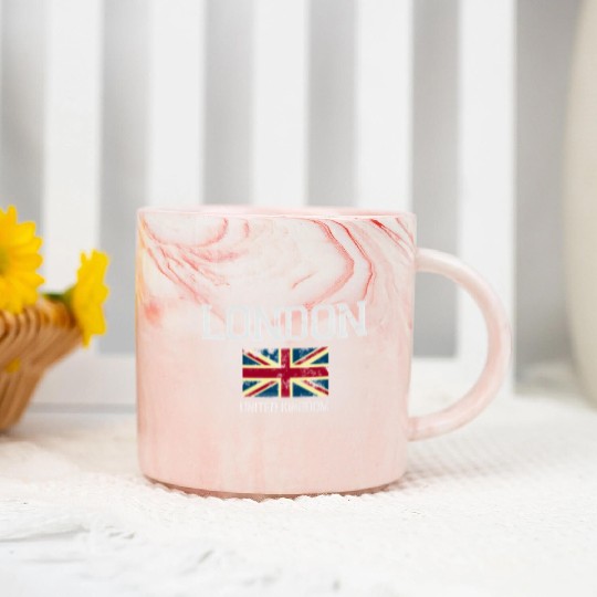 London England United Kingdom Marble Mugs