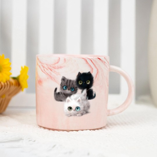Kitten Kitten Cat Cat Owner Kitten Marble Mugs