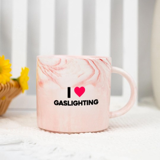 I Love Gaslighting Marble Mugs