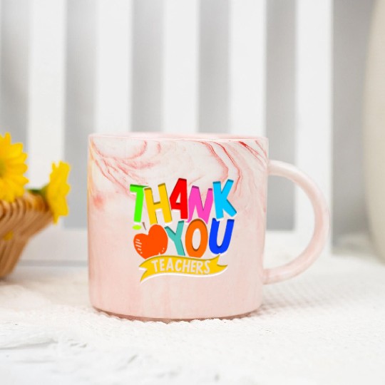 Thank you teacher - Gratitude Marble Mugs