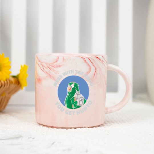 Bird Cartoon Birdwatching Bird Owner Marble Mugs