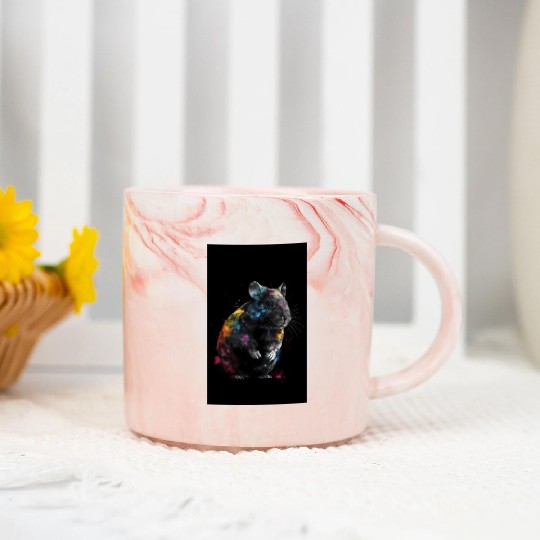Chinchilla Colorful Marble Mugs