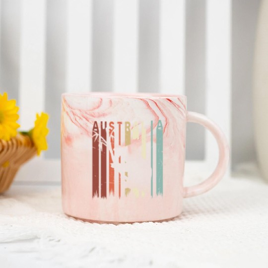 Retro Koala Bear Lover Distressed Australian Koala Marble Mugs