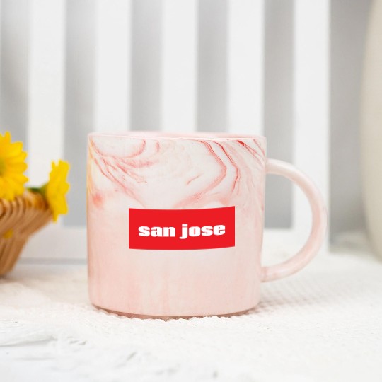San Jose California Marble Mugs
