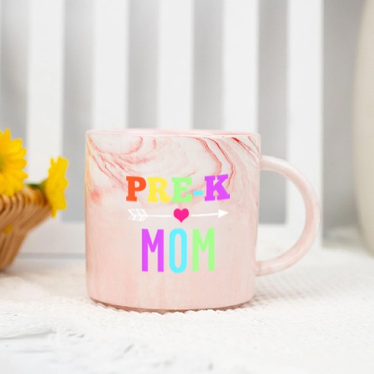 Pre K Mom - Awesome Back To School Mother Marble Mugs