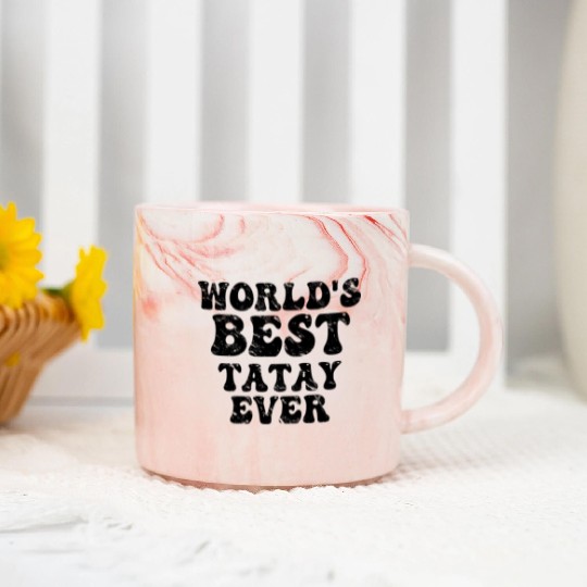 Tatay Cool Family Member Tagalog Filipino Marble Mugs