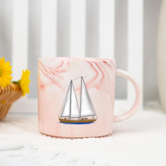 Sailing Key Largo Florida Keys Beach Sunset Marble Mugs