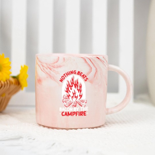 Camping And Bacon Meat Camp Camper I Love Bacon Marble Mugs