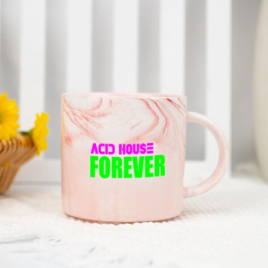 Acid house forever Marble Mugs