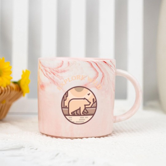 Explore Wild Camping Marble Mugs