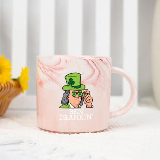 Ben Drankin Saint Paddys St Patric Day Marble Mugs