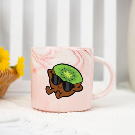 Kiwi Fruit Relang Lazy Kiwi Marble Mugs