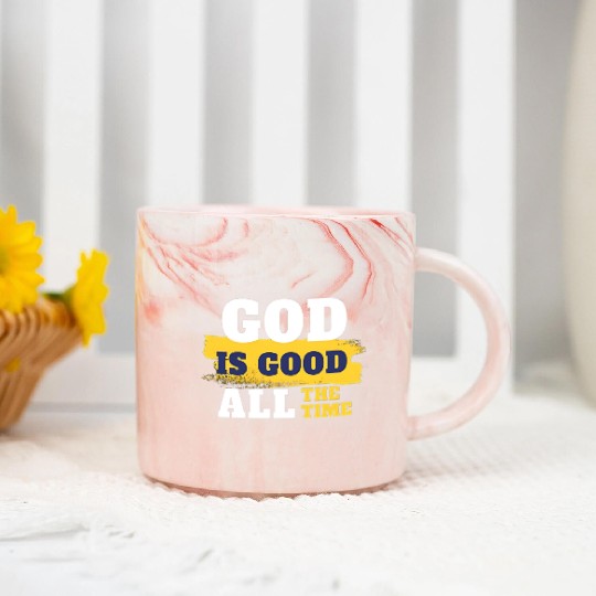 God is good all the time Marble Mugs