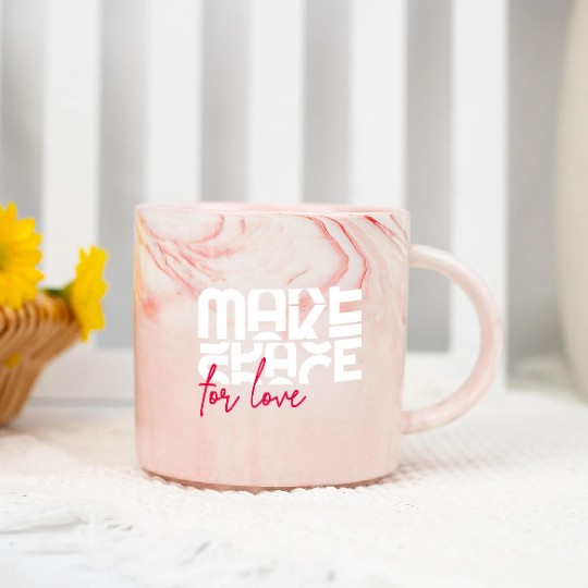 Make space for love inspiration life heart quote Marble Mugs