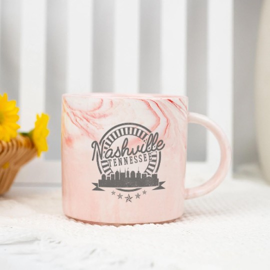 hville - yline Cory Music City Marble Mugs