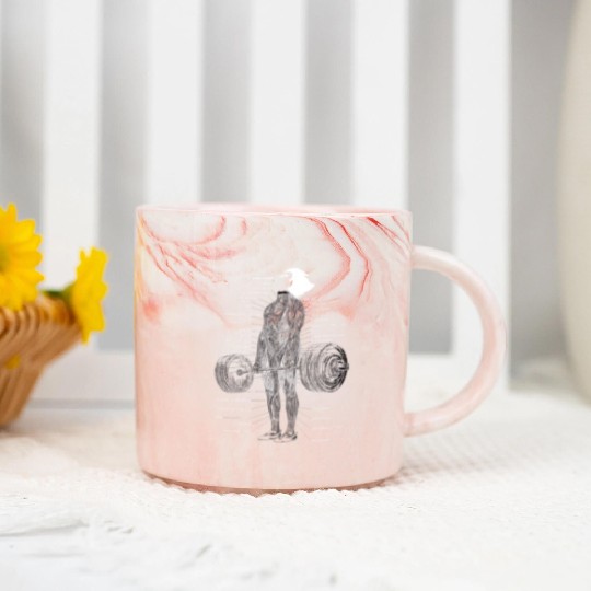 Anime Muscle Anatomy Ch Gym And Workout Motivation Marble Mugs