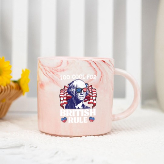 Too cool for British rule George Washington Marble Mugs