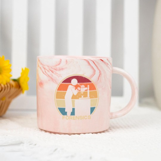 Retro Psychology Digital Forensics Forensic Scient Marble Mugs