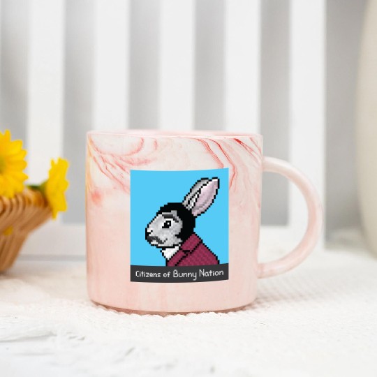 Citizens of Bunny Nation NFT #79 Artwork Marble Mugs