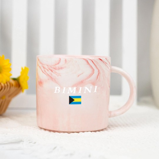 Bimini National Flag Of The Bahamas Marble Mugs