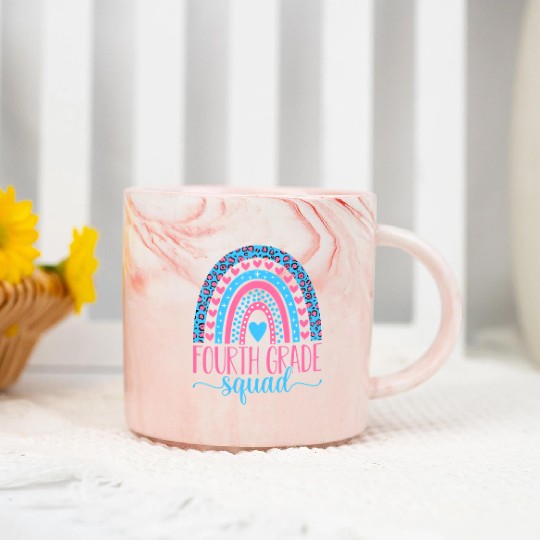 Fourth Grade Squad Team 4th Grade Teacher Back To Marble Mugs