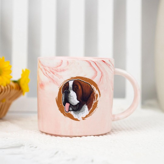 Dog Mom Dogfather Dog Daddy Dog Lover Saint Marble Mugs