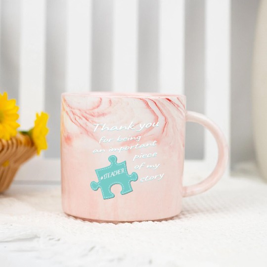 Teacher Appreciation Number One Teacher End Of Sch Marble Mugs