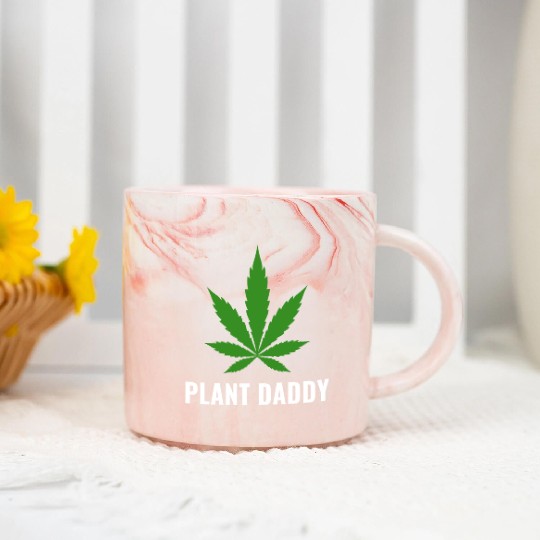 Weed Local Grower Farmer Plant Daddy Cannabis Marble Mugs