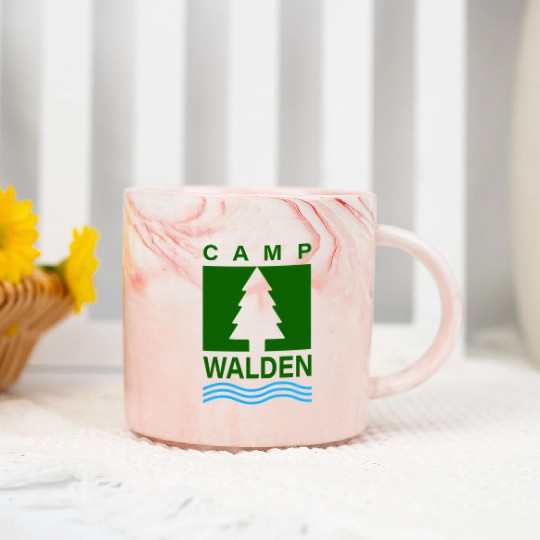 Camp Walden Pocket Summer Camp Marble Mugs