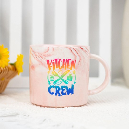 Kitchen Crew Back To School Team Field Day 2022 Marble Mugs