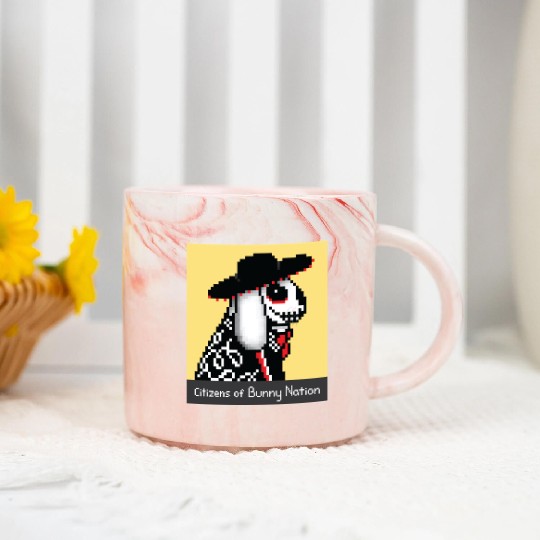 Citizens of Bunny Nation NFT #41 Artwork Marble Mugs