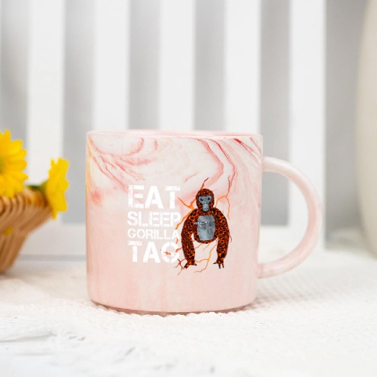 Gorilla Tag Vr Gamer Marble Mugs For Teen Eat Sleep