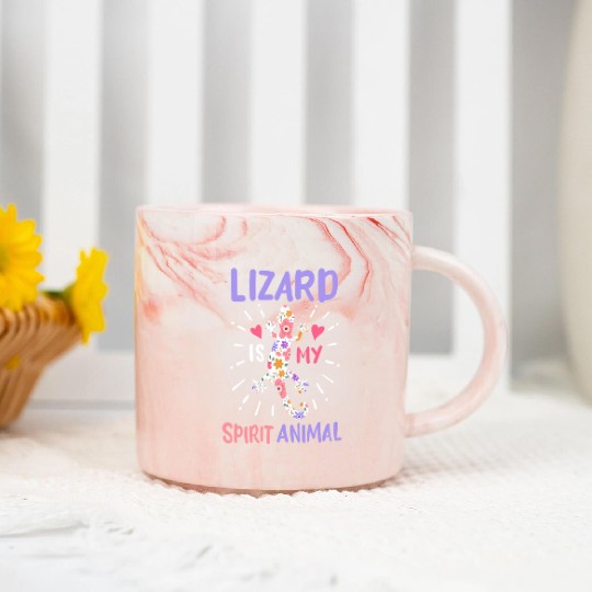 Lizard Reptile Herpetologist Lizard Lover Marble Mugs