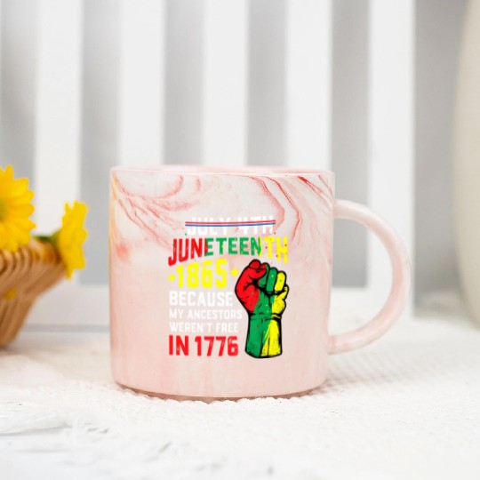 July 4Th Juneteenth 1865 African Melanin Black Pro Marble Mugs