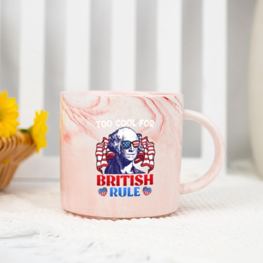 Too cool for British rule George Washington Marble Mugs