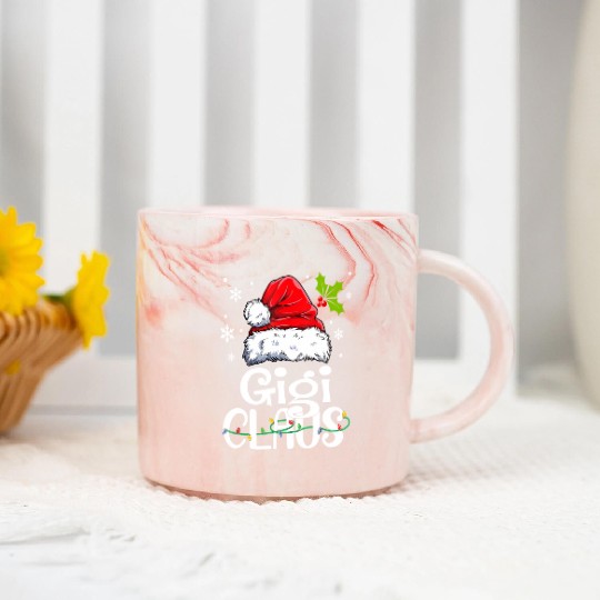 Gigi Claus Family Pj Marble Mugs